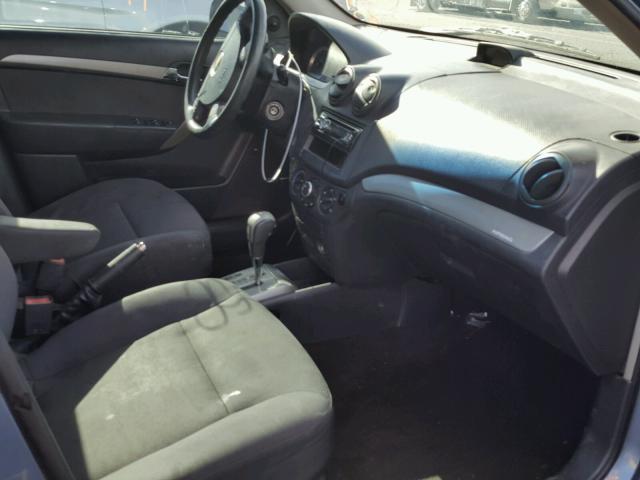 KL1TD56697B104289 - 2007 CHEVROLET AVEO BASE Morski zdjęcie 5