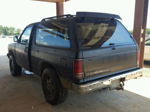 1GNCT18Z3N0109435 - 1992 CHEVROLET BLAZER S10 BLACK photo 3