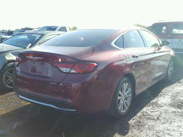 1C3CCCAB9FN630606 - 2015 CHRYSLER 200 LIMITE RED photo 4