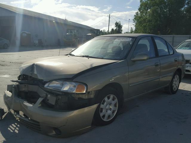 3N1CB51D21L495251 - 2001 NISSAN SENTRA GOLD photo 2