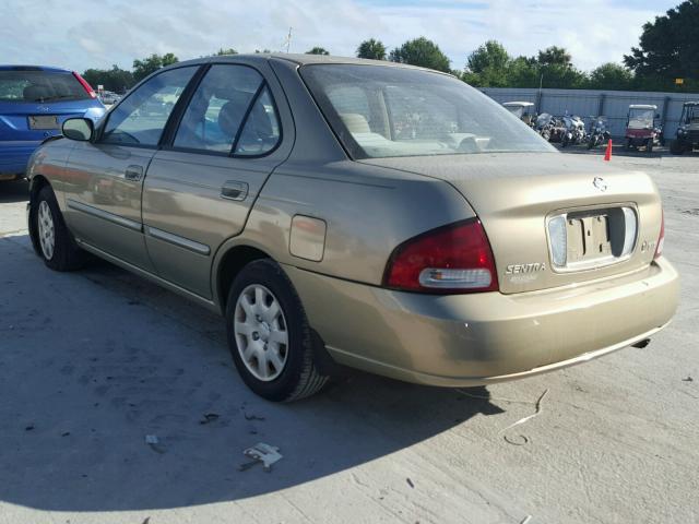 3N1CB51D21L495251 - 2001 NISSAN SENTRA GOLD photo 3