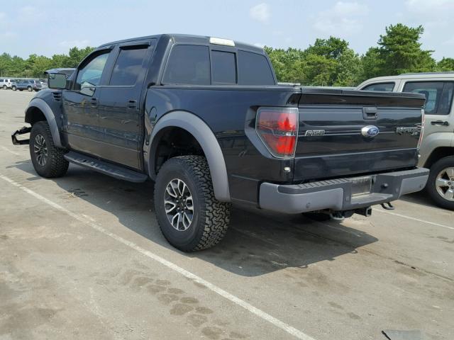 1FTFW1R60EFD02284 - 2014 FORD F150 SVT R BLACK photo 3