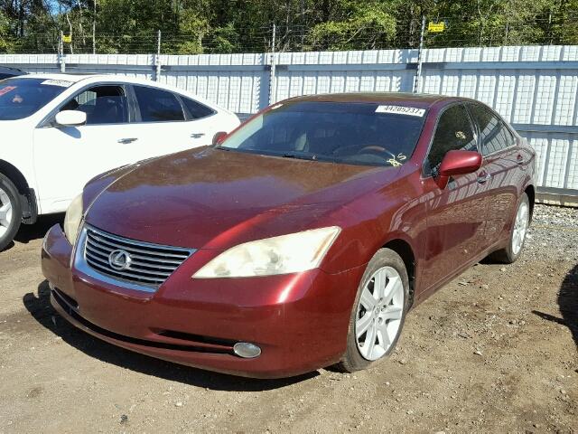 JTHBJ46G282189203 - 2008 LEXUS ES 350 MAROON photo 2