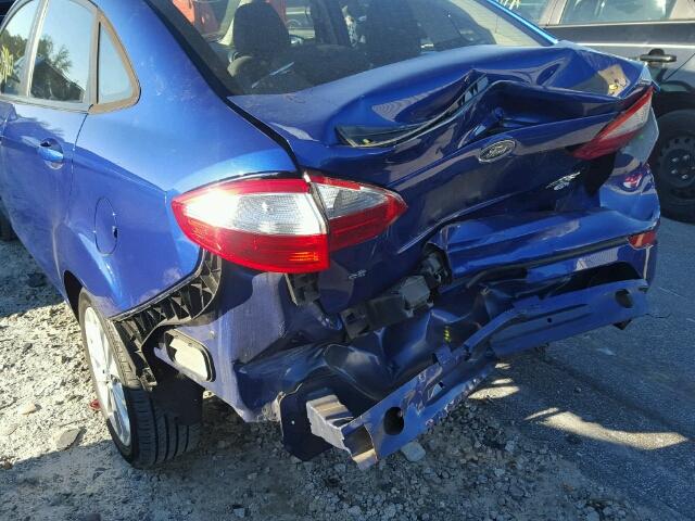 3FADP4BJ3EM127698 - 2014 FORD FIESTA SE BLUE photo 9