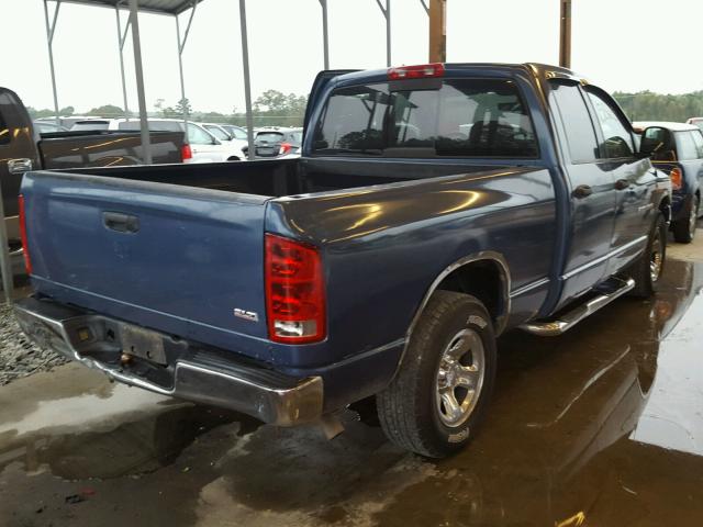 1D7HA18NX5S116815 - 2005 DODGE RAM 1500 S BLUE photo 4