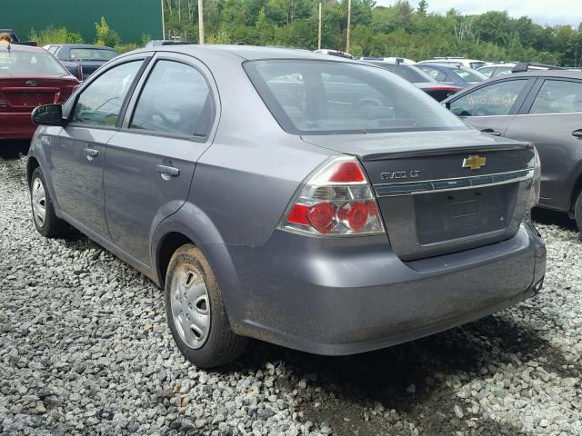 KL1TD5DE0AB094656 - 2010 CHEVROLET AVEO LS GRAY photo 3