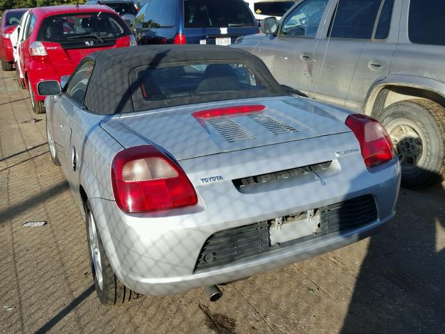 JTDFR320XY0009525 - 2000 TOYOTA MR2 SILVER photo 3