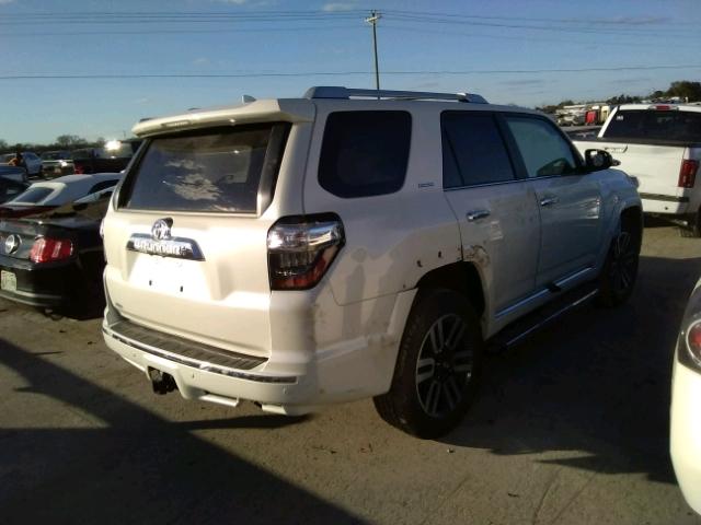 JTEBU5JR2G5370950 - 2016 TOYOTA 4RUNNER SR WHITE photo 4