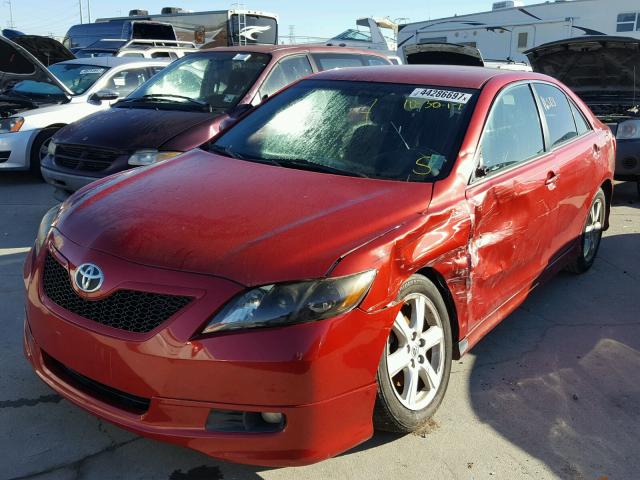 4T1BE46K88U204507 - 2008 TOYOTA CAMRY RED photo 2