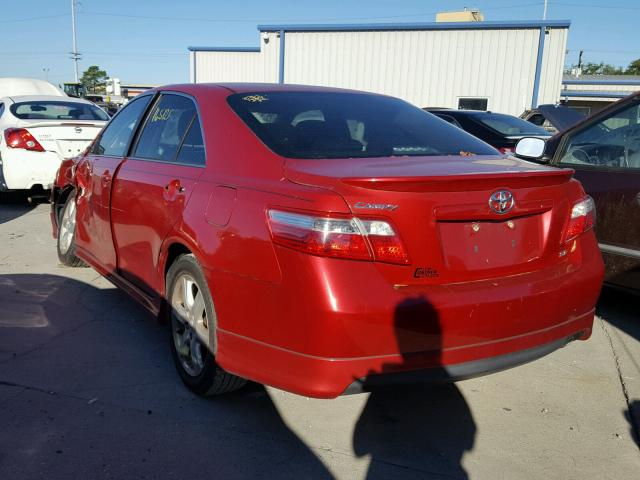 4T1BE46K88U204507 - 2008 TOYOTA CAMRY RED photo 3