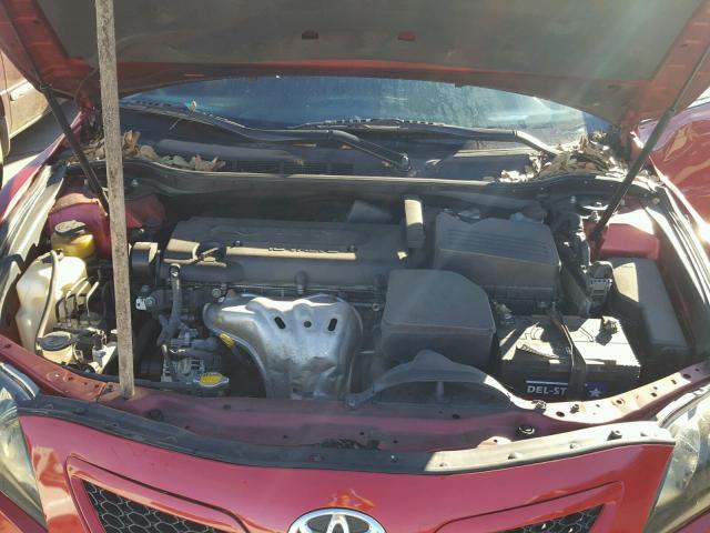 4T1BE46K88U204507 - 2008 TOYOTA CAMRY RED photo 7