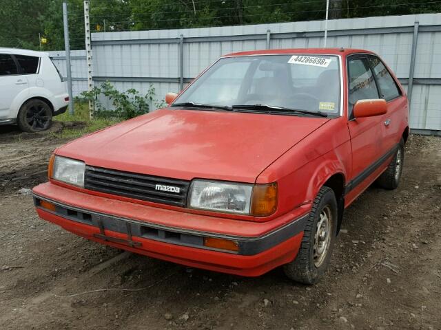 JM1BF2327G0186100 - 1986 MAZDA 323 RED photo 2