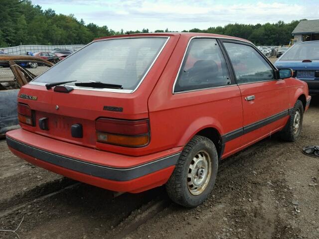 JM1BF2327G0186100 - 1986 MAZDA 323 RED photo 4