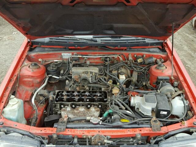 JM1BF2327G0186100 - 1986 MAZDA 323 RED photo 7