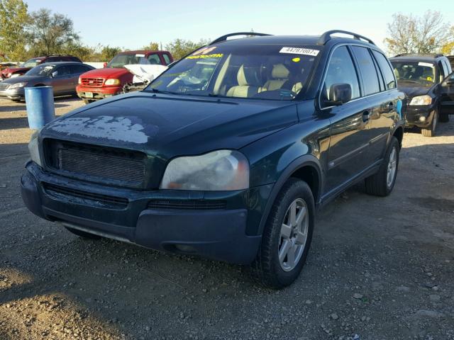 YV1CZ59H341064360 - 2004 VOLVO XC90 GREEN photo 2