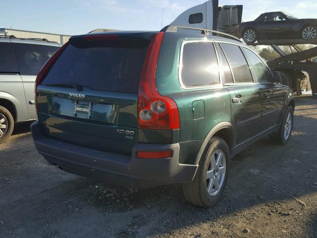 YV1CZ59H341064360 - 2004 VOLVO XC90 GREEN photo 4