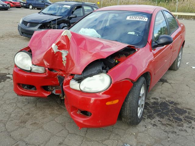 1B3ES56C92D604089 - 2002 DODGE NEON ES RED photo 2