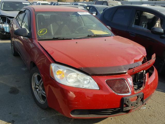 1G2ZG58B174151734 - 2007 PONTIAC G6 RED photo 1