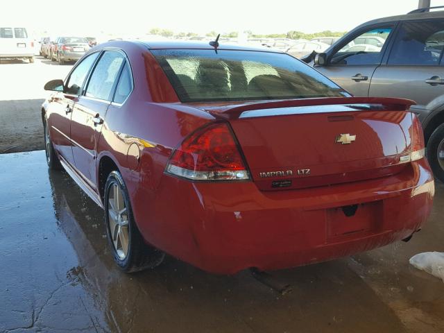 2G1WC5E35D1211196 - 2013 CHEVROLET IMPALA LTZ RED photo 3