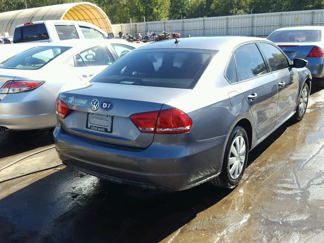 1VWAP7A35CC057652 - 2012 VOLKSWAGEN PASSAT S رمادي صورة 4