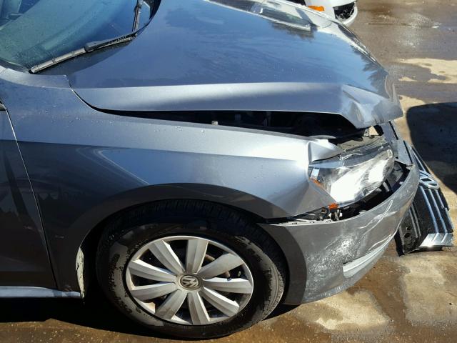 1VWAP7A35CC057652 - 2012 VOLKSWAGEN PASSAT S رمادي صورة 9