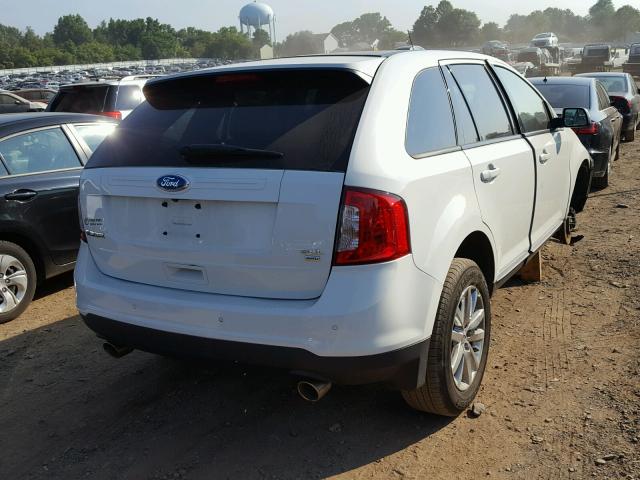 2FMDK4JC9CBA75757 - 2012 FORD EDGE SEL WHITE photo 4