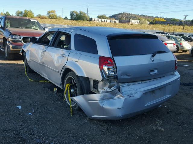 2D4FV47V87H794209 - 2007 DODGE MAGNUM SXT SILVER photo 3