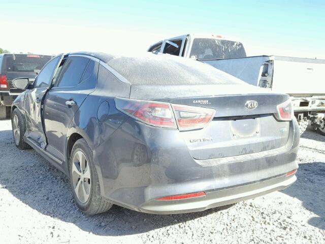 KNAGM4AD2E5069193 - 2014 KIA OPTIMA HYB CHARCOAL photo 3