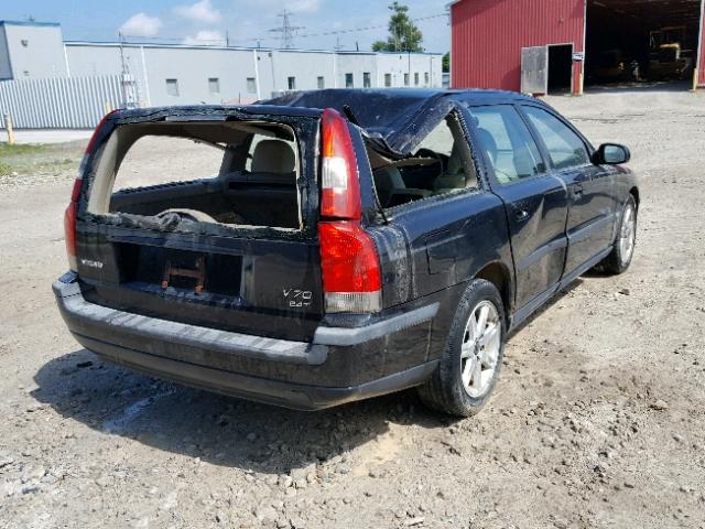 YV1SW58D921191713 - 2002 VOLVO V70 2.4T BLACK photo 4