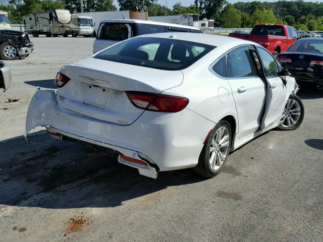 1C3CCCAB3FN731382 - 2015 CHRYSLER 200 LIMITE WHITE photo 4