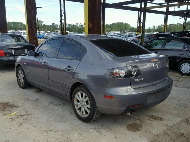 JM1BK32FX71753352 - 2007 MAZDA 3 I GRAY photo 3