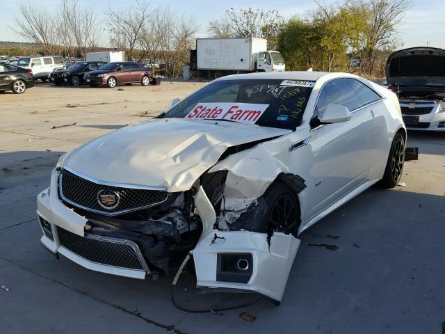 1G6DV1EP5D0158714 - 2013 CADILLAC CTS-V WHITE photo 2