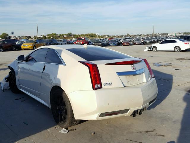 1G6DV1EP5D0158714 - 2013 CADILLAC CTS-V WHITE photo 3