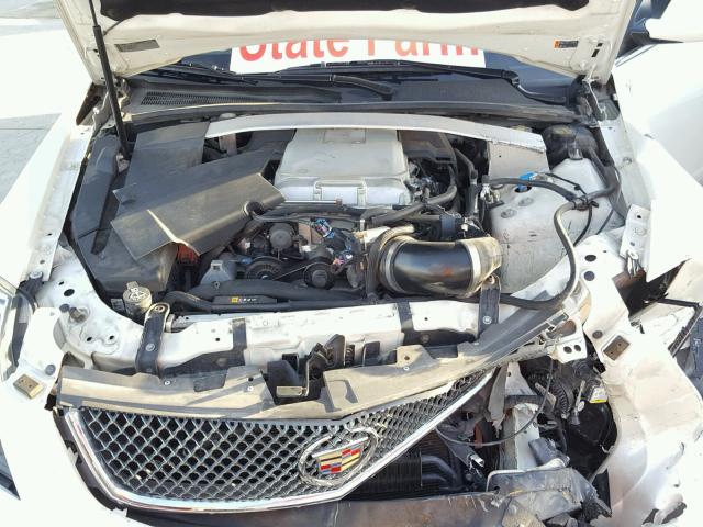 1G6DV1EP5D0158714 - 2013 CADILLAC CTS-V WHITE photo 7