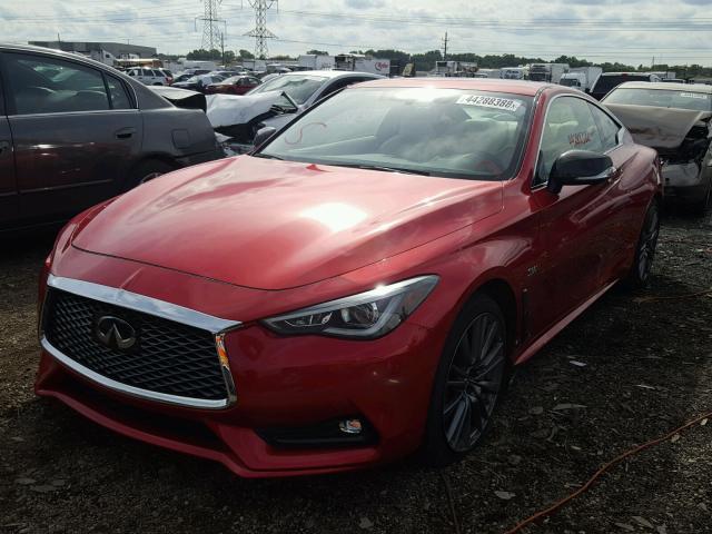 JN1FV7EL5HM701549 - 2017 INFINITI Q60 RED SP RED photo 2