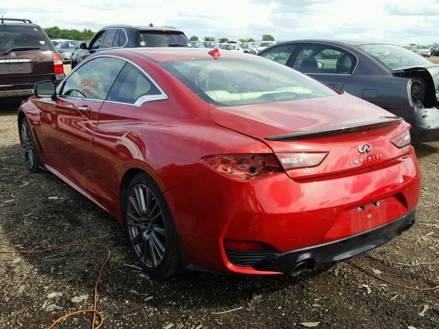 JN1FV7EL5HM701549 - 2017 INFINITI Q60 RED SP RED photo 3