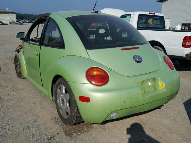 3VWCC21C9XM444751 - 1999 VOLKSWAGEN NEW BEETLE 绿色 照片 3