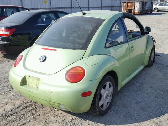 3VWCC21C9XM444751 - 1999 VOLKSWAGEN NEW BEETLE 绿色 照片 4