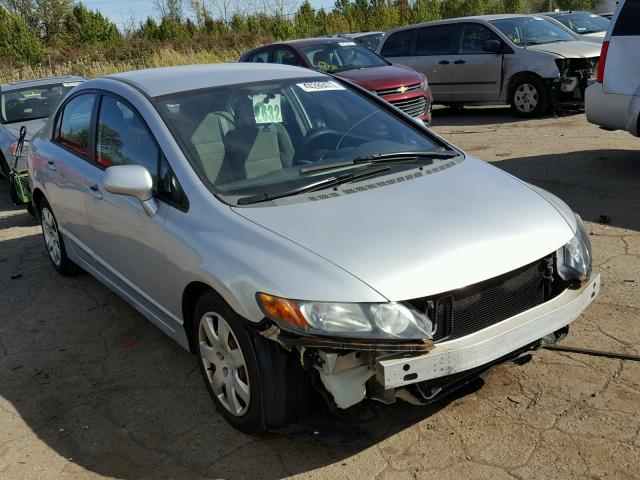 1HGFA16566L026529 - 2006 HONDA CIVIC LX SILVER photo 1