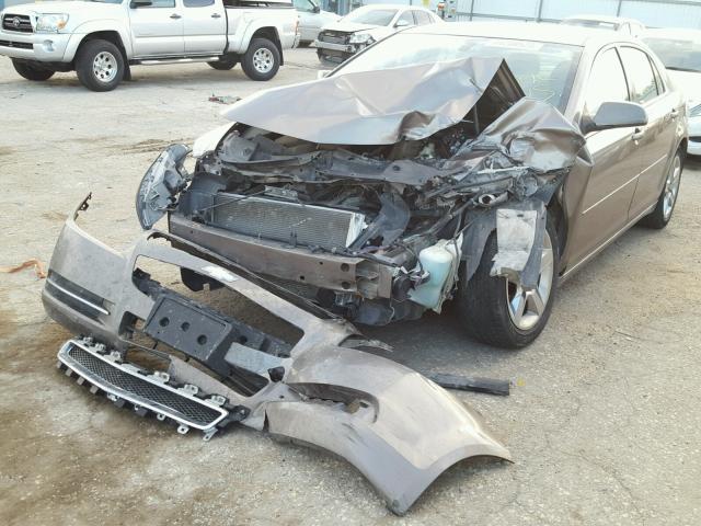1G1ZC5E08AF321747 - 2010 CHEVROLET MALIBU 1LT ნაცრისფერი ფოტო 2
