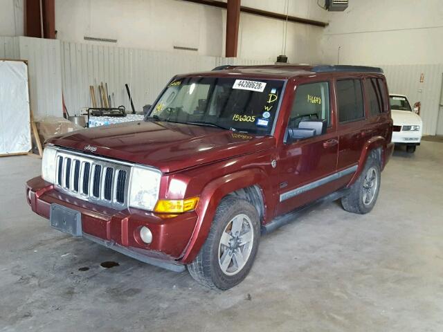 1J8HG48N58C156205 - 2008 JEEP COMMANDER MAROON photo 2
