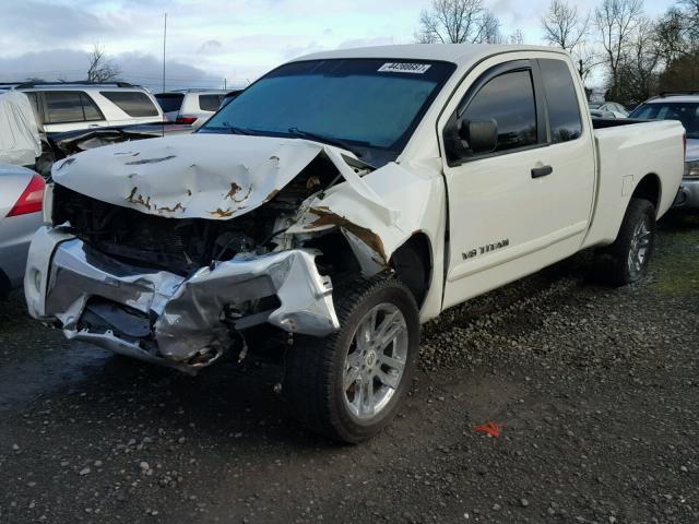 1N6AA0CC7AN314530 - 2010 NISSAN TITAN XE WHITE photo 2