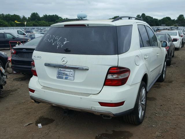 4JGBB5GB0AA622967 - 2010 MERCEDES-BENZ ML 350 WHITE photo 4