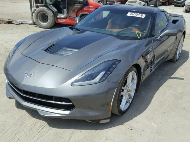 1G1YM2D76F5104717 - 2015 CHEVROLET CORVETTE S GRAY photo 2