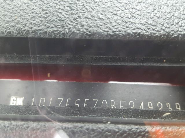 1G1ZE5E70BF249239 - 2011 CHEVROLET MALIBU LTZ 勃艮第红 照片 10