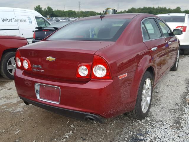 1G1ZE5E70BF249239 - 2011 CHEVROLET MALIBU LTZ 勃艮第红 照片 4