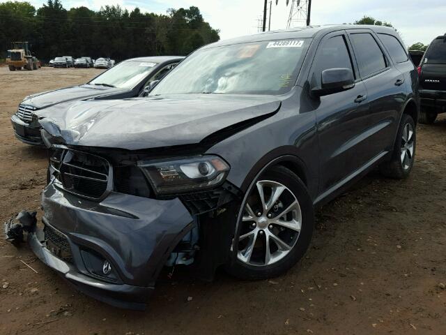 1C4SDHCT2FC729125 - 2015 DODGE DURANGO R/ GRAY photo 2