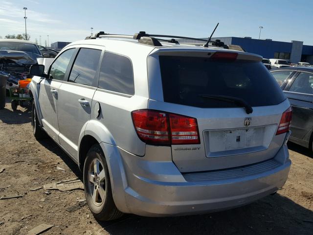 3D4GG47B29T185440 - 2009 DODGE JOURNEY SE SILVER photo 3