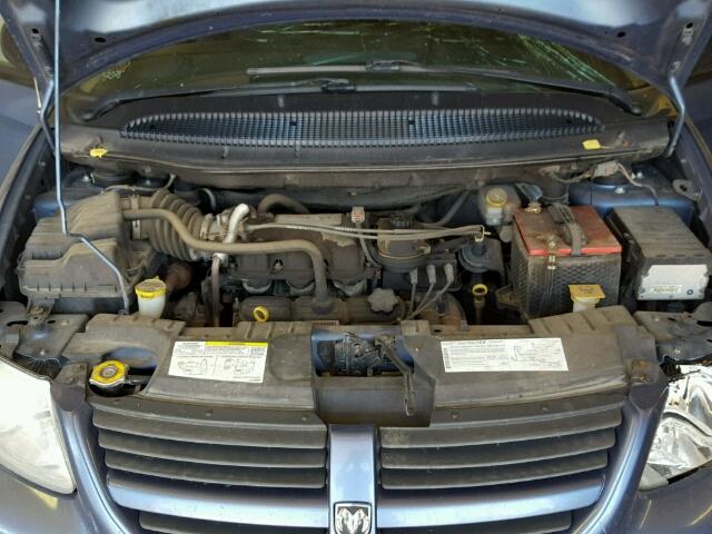 2D4GP44L27R198749 - 2007 DODGE GRAND CARA BLUE photo 7