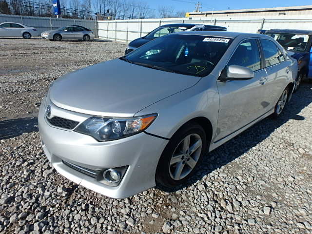 4T1BF1FK2DU295103 - 2013 TOYOTA CAMRY L SILVER photo 2